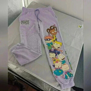 Nickelodeon Rugrats Sweatpants Jogger Woman's Size Large With Pockets